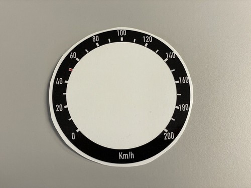 102 tacho aufkleber h - 102, km/h