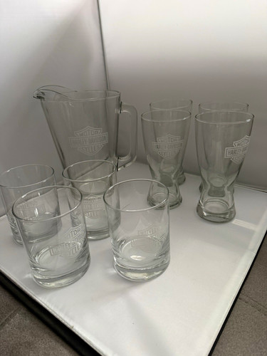Harley davidson glaswaren set - harley-davidson, glaswaren-set
